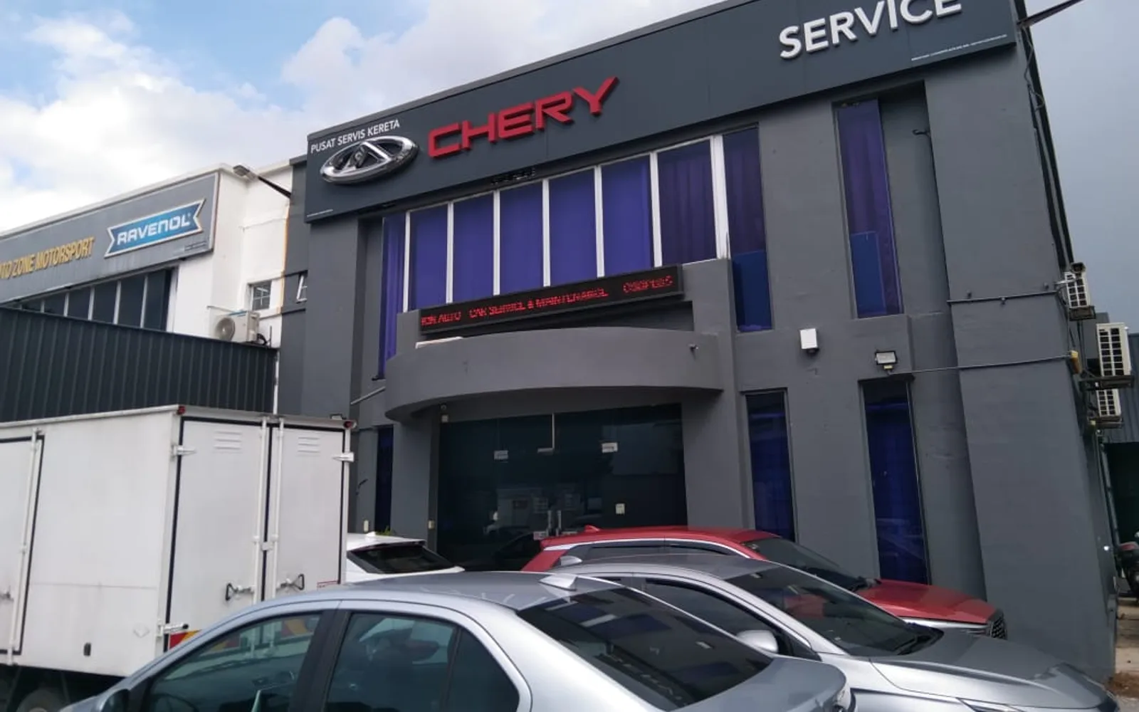 Vehicle inspection at Chery Sunway Service Centre D Champion Auto